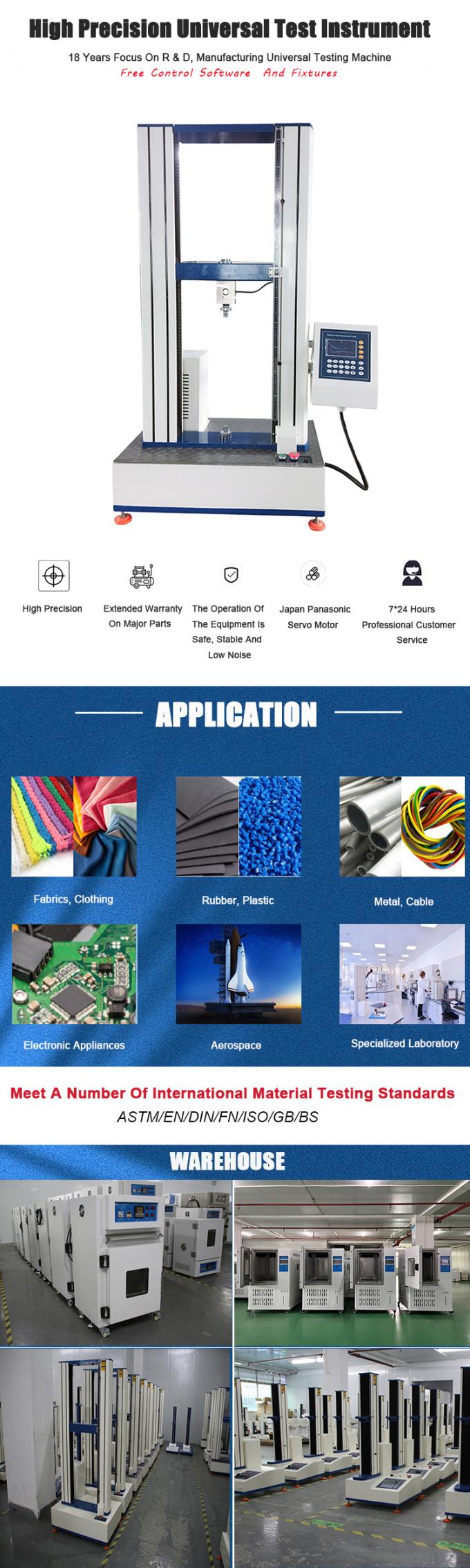 Double Column Computerized Servo Universal Tensile Test Machine Multi ...